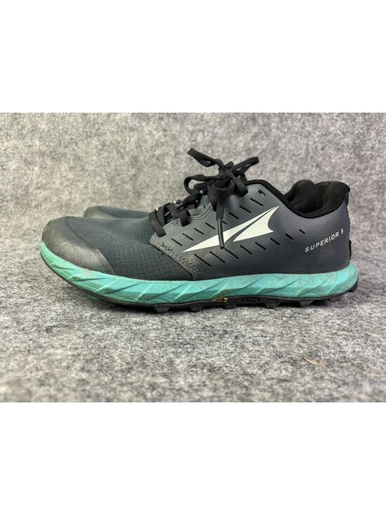 Altra Superior 5 Trail Running Shoes Womens Size 8.5 Black Teal MaxTrac